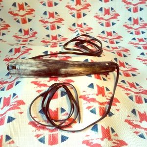 Horn Belt Buckle Double Wrap Belt